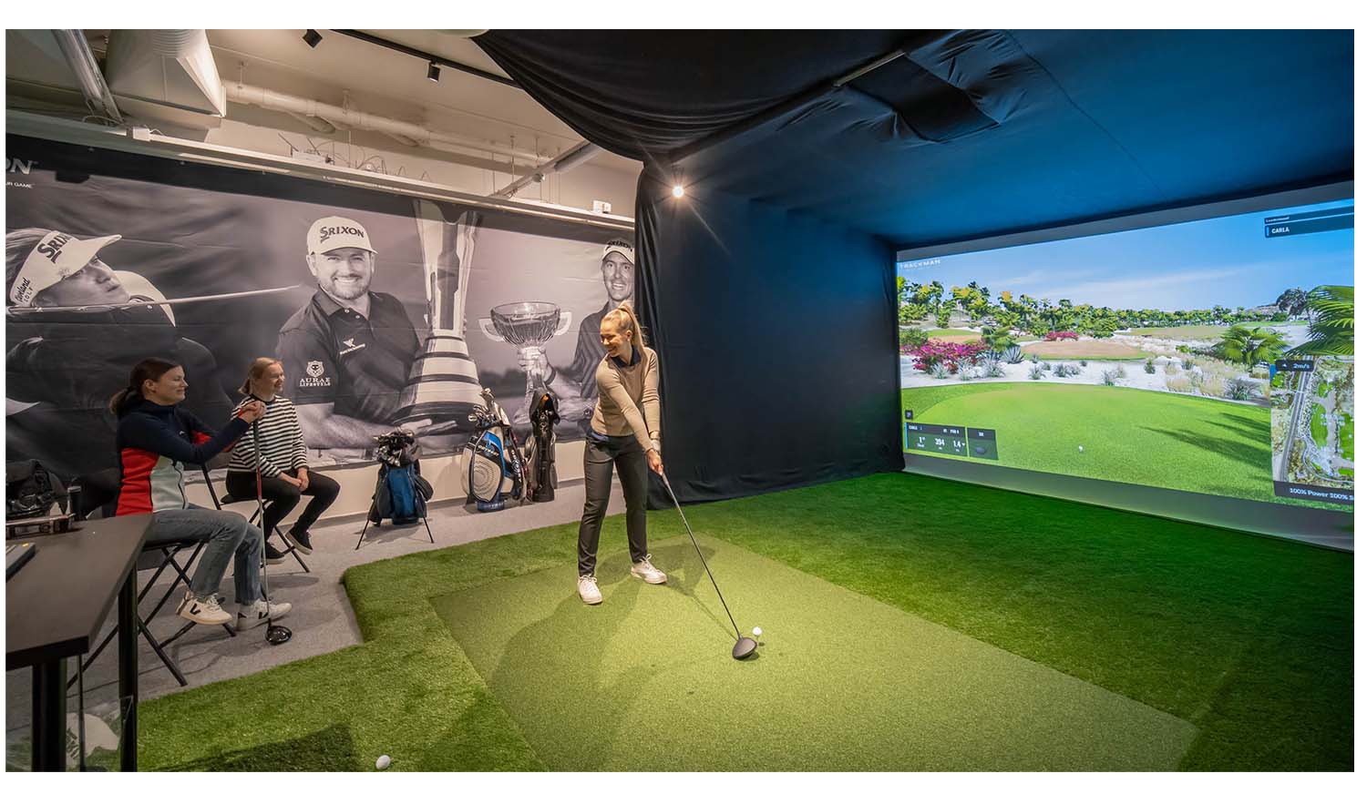 golfsimulaattori ainagolf trackman espoo